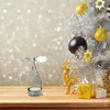 Kaarsenhouders legering met kerstboom hangers tafel middelpunt roterende cake top voor restaurant decoratie