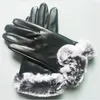 Gants en cuir de mouton pour femme, flambant neuf, brillants, chauds, à la mode, coupe-vent, Antize, 274c, hiver