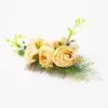 Hair Clips Boho Artificial Flower Comb For Women Accessoires Brides Tiaras And Headdresses Southeast Asia Festival Costume Jewelr