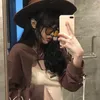 Sudaderas con capucha para mujer, sin sombrero, diseño de mujer, cuello redondo, sudaderas recortadas sexis, vendaje sin espalda, ropa de calle elegante, camisetas de manga larga para mujer Ulzzang