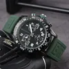 Herrenuhr Luxus Endurance Outdoor-Uhren Uhr AAA Avenger Chronograph 44mm Uhren Mehrere Farben Gummi Quarz Herren Glas Armbanduhren Gummiband