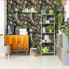 Wallpapers imitatie vintage baksteen PAPIER BEHANG 3D waterdichte zelfklevende houten rol voor woonkamer kinderslaapkamer