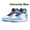 Avec boîte Chaussures pour hommes 1S High Lost Found Baketball Hoe Univerity Blue Dark Mocha Unc 1S Light Grey Hyper Chicago Bred Royal Sier Toe Shadow Twit Hommes Femmes Extérieur 1S Taille 13