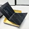 Herenportemonnee Designer Kaarthouder Klassiek bedrukt Leer Geldclip Creditcardportefeuilles Hoge kwaliteit Heren Clutch Portemonnee Kerstcadeau