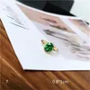 Wedding Rings Vintage For Women S925 Sterling Artificial Emerald Green Gemstone Adjustable Ring Bridal Fine Jewelry Accessories 231016