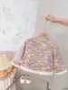 Jaquetas casaco para menina colorido impresso meninas casacos primavera outono crianças jaqueta estilo casual crianças roupas 231016