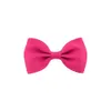 Jakość 2,75 cala Solid satynowy Bowknot Hair Grosgrain Ribbon Bows Tiew Farerclip Girls Barrettes Hair Pin Kids Fair