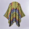 Schals Cape Poncho Mantel Frauen Mit Kapuze Imitieren Kaschmir Herbst und Winter Dame Streifen Druck Klimaanlage Zimmer Schal P2 231013