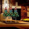 Waterproof Light Stakes Christmas Tree Shape Solar Energy-saving Garden Patio Landscape Lamps For Year