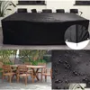 Furniture Accessories Pvc Waterproof Outdoor Garden Patio Er Dust Rain Snow Proof Table Chair Sofa Set Ers Household Accessories291L Dht6U