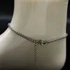 발목 패션 쉘 스테인레스 스틸 발 팔찌 여성 실버 컬러 N 편지 발목 보석 Pulsera Tobillera A612313S07