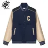 Vestes pour hommes Veste de marque haut de gamme pour hommes conception originale patch travail CE broderie veste femme de haute qualité unisexe célèbre uniforme de baseball x1016