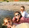 الأطفال النظارات الشمسية الوالدين نظارات صقيع جديدة ظلال مدرج ديكور لمدة 1 8 سنوات من العمر العصرية 230920