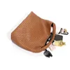 Daily Imitation Leather Woven Tote Bag Purse Fashion Shoulder Large Capacity Work with Shopping Travel