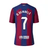 Barcelona sportswear LEWANDOWSKI FC FERRAN Camiseta De Futbol AUBA Barca JOAO CANCELO 2023 2024 ANSU FATI Futebol JOAO FELIX Barcelona Kits Homens Crianças PEDRI GAVI