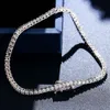 3/3/4/5 mm 6/7/8 cali MOISSANITE Klastrowana bransoletka tenisowa 925 Srebrna Srebrna Bransoletka VVS Diamond Tinnis Chain