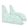 Bath Accessory Set 2 Pcs Shower Corner Water Guard Crystal Shine Splash For Bathtub With Self-Adhesive