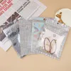 선물 랩 50pcs 재사용 가능한 스타 레이저 Mylar Bags 보석 디스플레이 포장을위한 명확한 플라스틱 자체 밀봉 호일 파우치