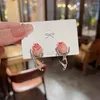 Ohrstecker Sommer Tulpe Blume weiblichen Stil rosa Glück Liebe Herz Muttertag Frau Mädchen Hochzeit Segen Ohrstecker Schmuck