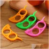 Fruit Vegetable Tools Orange Peeler Plastic Candy Color Lemon Slicer Zesters 25Cm 75Cm Citrus Knife Cutter Stripper Knife4724281 D Dhmhb