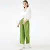 Pantaloni da donna Capris Miyake plus size pantaloni dritti a pieghe da donna autunno inverno pantaloni da donna moda coreana1801