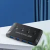 Switch Splitter USB2.0/3.0 KVM USB Switcher 4 Input Output HUB For Keyboard Mouse Printer U Disk