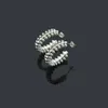 New designed Titanium Steel Jewelry Bullet Head Gear earring Bracelet Women's Rivet Chain necklace ring Designer Jewelry Cart-03