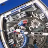 Luxe horloge Horloge Polshorloge RM Pilot Sport Pols RM030 Blauw Keramiek Limited Edition Mode Vrije tijd