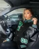 Herrjackor Kvinnors universitetsrock och jacka High Street Hip Hop Baseball Harajuku Street Casual Coat Loose Stitched University Jacket New Top X1016