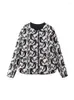 Vrouwen Jassen Yenkye Vintage Animal Print Jas Voor Vrouwen 2023 Herfst Zakken Jassen Vrouwelijke Ronde Hals Losse Bovenkleding