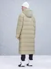 2024 스타일의 유명한 디자이너 남자 길이 긴 자켓 캐나다 북쪽 겨울 후드 코트 재킷 야외 남성 의류 바람 방풍 S-2XL 블랙