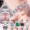 Montres-bracelets esthétiques dames argent rose cadran métal femmes bracelet quartz horloge mode femme montre cadeaux