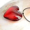 Anhänger Halsketten Mode Glas Herz Halskette Für Paar Frauen Kristall Anhänger Schlüsselbein Kette