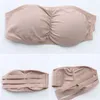 Bustiers korsetter Summer Fashion Bras andas Solid Color Strapless BH med Pad For Girls Underwear Classic Thread Wrap Chest Women