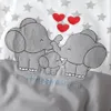 Rompers born Baby Long Sleeve Elephant LoveHeart Casual Clothes Boys Girls Cotton Jumpsuit High Quality 231013