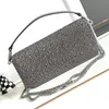 Sac à rabat à sac de messager Fashion Fashion Rhingestone Decoration Designer Sac à main chaîne Top Quality Fashion Flap Purse Purse Buckle Lady Pouche