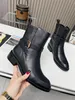 Autumn and Winter Westside Flat Ankle Boot Short Boots Genuine Leather Martin Boots Mid length Boots Flat Bottom Boots Round Toe