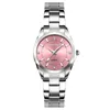 Montres-bracelets esthétiques dames argent rose cadran métal femmes bracelet quartz horloge mode femme montre cadeaux