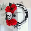 Couronne de tête de crâne de Festival fantôme d'halloween, couronne créative d'art, accessoires d'arrangement de scène d'halloween, accessoires de photographie