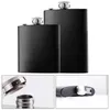 Hip Flasks 6/8oz Stainless Steel Flask Pocket Alcohol Whiskey Jug Wine Bottle Portable Outdoor