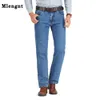 Mens Jeans Men Business Classic Spring Autumn Man Cotton Straight Stretch Brand denim Pants Summer Overalls Slim Fit Trousers 231016