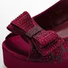 Chaussures de robe Vin Mariage Talons hauts pour femmes Parti nigérian Sparkly Chunky Sandales Été 2022 Sandale à talons carrés 231013