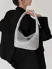 패션 럭셔리 디자이너 여성 쇼핑 가방을위한 짠 숄더백 새로운 스타일 WASUN 대형 2024 용량 캐주얼 핸드백