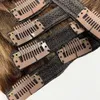 Spetsspår 120 g 8 st -uppsättningar klipp i hår människa 10 till 26 tum brasiliansk remy rak naturlig svart 4 613 färg för kvinnor 231013