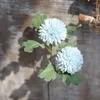 Decorative Flowers 2Pc Artificial Dandelion Hyacinth Blue Flower 57cm Long Branch For Party Decoration Garden Home El Wedding