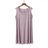 Women's Sleepwear Fdfklak Casual Nighty For Ladies Sexy Vest Nightdress Loose Cotton Nightgowns Women Plus Size Lounge Wear Sleep Dress