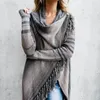 Maglione lavorato a maglia da donna a righe cardigan a maniche lunghe Autunno Inverno Arancione Maglieria caldaAbbigliamento alla moda