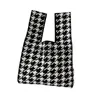 Totes Bag Female Crowd Design Checkerboard Travel Weaving Handbag Tote Bag Handbag05blieberryeyes