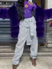 Pantaloni da donna s CM YAYA Streetwear Manica con nodo intorno alla vita Jogger per donna Autunno Inverno Nero Grigio Pantaloni sportivi Pantaloni moda 231016