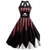 Lady Fashion Bretella Abito Cospaly Halloween Stampato Stripe Ing Abiti Sexy Y2k Street Halloween Costumi Cosplay Mujer